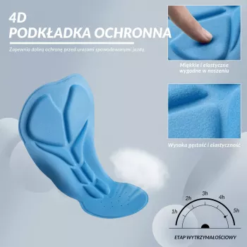 ROCKBROS RK2004L moške zračne kolesarske hlače z 3D gel blazinico, velikost L, črne