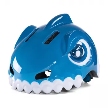 WOZINSKY otroška kolesarska čelada z motivom dinozavra, modra, 52-56 cm