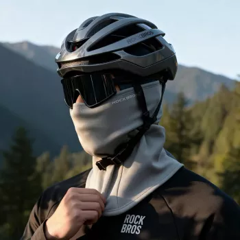 ROCKBROS LF25949 elastična žametna podkapa, siva