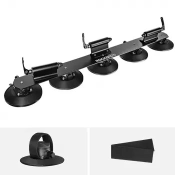 ROCKBROS XP1003 strešni nosilec za kolesa s priseskom za 3 kolesa, črn