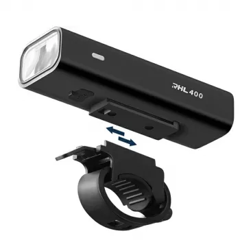ROCKBROS RHL400 sprednja kolesarska luč 400 lm USB-C črna