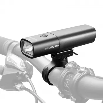 ROCKBROS RHL950 sprednja kolesarska luč 950 lm z odstranljivo baterijo USB-C - črna