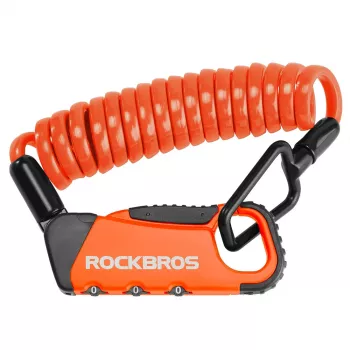 ROCKBROS RBK6N kombinirana kolesarska ključavnica, oranžna