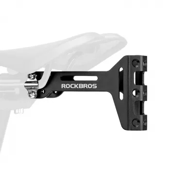 ROCKBROS adapter za košaro za bidon pod sedežem, aluminijast, črn