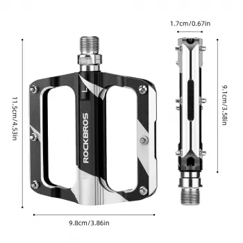 ROCKBROS K306-BK MTB aluminijasta pedala, črna