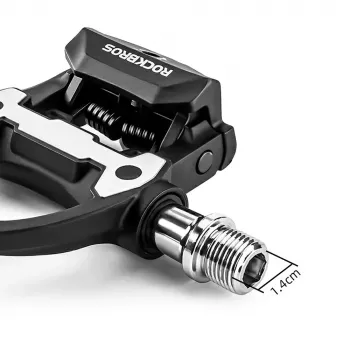 Rockbros P602 SPD-SL združljiva kolesarska pedala za cestna kolesa - črna