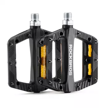 ROCKBROS BP2501 odsevna najlonska kolesarska pedala, črna