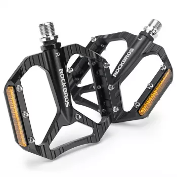 ROCKBROS C700 odsevna aluminijasta platformna pedala, črna