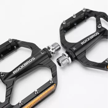 ROCKBROS C700 odsevna aluminijasta platformna pedala, črna