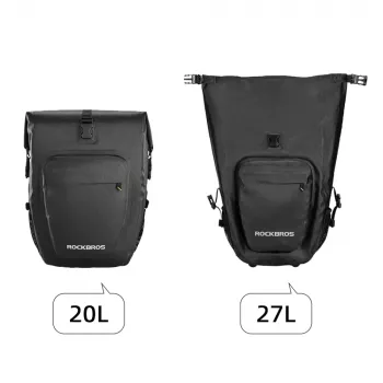 ROCKBROS AS-001 vodoodporna kolesarska prtljažna torba 27L, črna