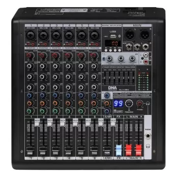 DNA Professional HLC 6 MK2 analogni mešalnik zvoka s 6 kanali in 16 digitalnimi efekti