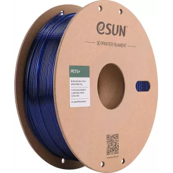 ESUN PETG+ 1,75 mm prozorno modra 1 kg papirna tuljava