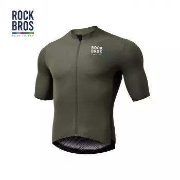 ROCKBROS ROAD TO SKY moška kolesarska majica s kratkimi rokavi, zelena, velikost S