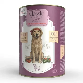 SYTA MICHA Classic Mono jagnjetina s cukinijo mokra hrana za pse 400g