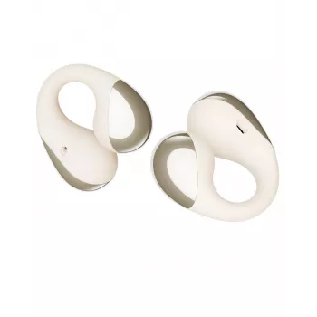 Soundpeats PearlClip Pro brezžične ušesne slušalke z odprtim ušesom in klipsno pritrditvijo, 64-urna baterija, Bluetooth 5.3, ENC mikrofoni, IPX4 – bež