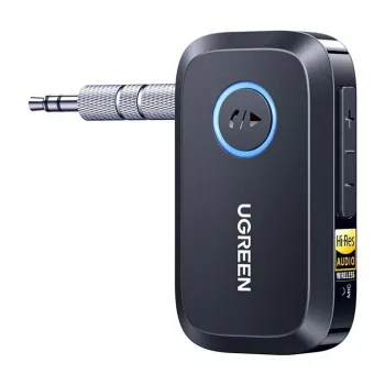 UGREEN Bluetooth 5.3 avdio oddajnik-sprejemnik adapter z LDAC, aptX HD, aptX Low Latency, 3,5 mm AUX/RCA/optični, USB-C, večtočkovni, za TV PC domači kino stereo avto avdio (črn)
