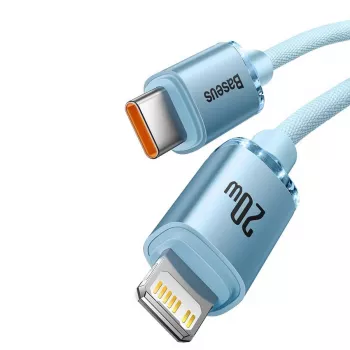 Baseus Crystal Shine kabel USB-C na Lightning 20W, 1,2m, moder
