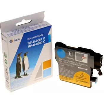 G&G Ninestar kartuša s črnilom visoke kapacitete, črna, združljiva z Brother LC-980/LC-1100 (XXL, 20 ml, 600 strani)