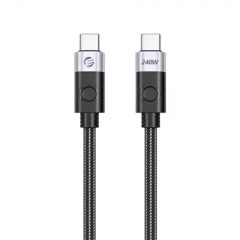 ORICO CC240 USB4 kabel USB-C na USB-C 240W PD 40Gbps 8K 60Hz 0,5m črn