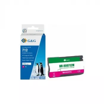 G&G kartuša s črnilom, združljiva s HP 712XL (3ED68A), 29 ml, magenta