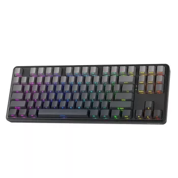 Redragon StarBlade K707SP-RGB-PRO mehanska igralna tipkovnica, rdeča stikala, RGB po tipkah, polna velikost, žični USB, snemljivo naslonjalo za zapestja, črna