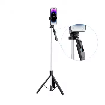 XO SS15 Bluetooth selfie palica stojalo, 180 cm, črna