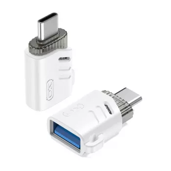 XO NB256B OTG adapter USB-A vtičnica na USB-C vtič, bel (NB256B)