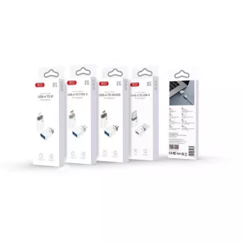 XO NB256B OTG adapter USB-A vtičnica na USB-C vtič, bel (NB256B)