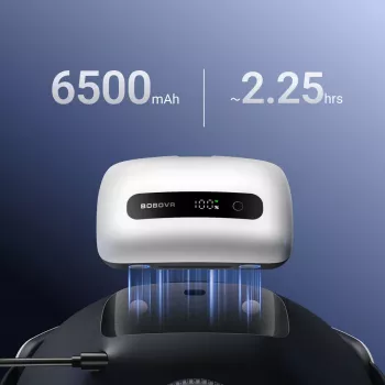 BoboVR BM60-1 6500 mAh baterija s polnilno postajo za M3 Pro+ in M3 - bela
