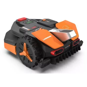 Worx Landroid WR202E robotska kosilnica z inteligentnim krmiljenjem, 250 m², košnja do roba, 20–50 mm, Wi-Fi in Bluetooth, senzor dežja, 20V PowerShare