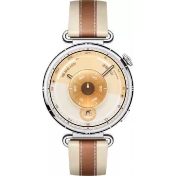 Huawei Watch GT 6 41mm srebrna pametna ura z rjavim usnjenim jermenom