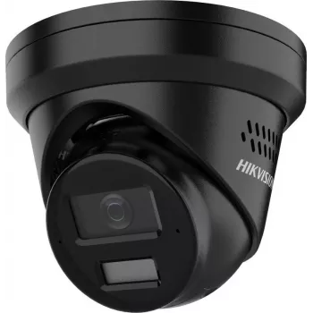 Hikvision 8 MP 4K UHD turret omrežna kamera z AcuSense in Smart Hybrid Light, 2,8 mm fiksna goriščnica, črna