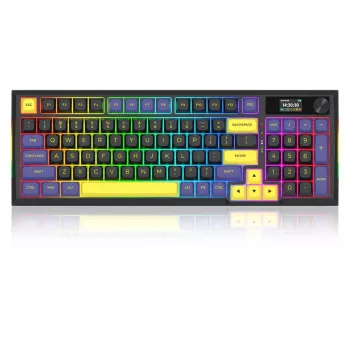 Redragon K725LBY-RGB-PRO Glintstone 75% brezžična mehanska igralna tipkovnica (tri načini, hot-swappable Red stikala)