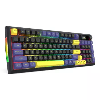 Redragon K725LBY-RGB-PRO Glintstone 75% brezžična mehanska igralna tipkovnica (tri načini, hot-swappable Red stikala)