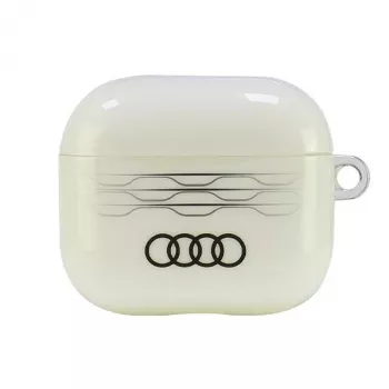 Audi IML Geometric Pattern ovitek za AirPods 3 bel AU-IMLAP3-A6/D3-WE