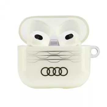 Audi IML Geometric Pattern ovitek za AirPods 3 bel AU-IMLAP3-A6/D3-WE