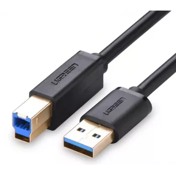 UGREEN US210 kabel USB 3.0 Type-A na Type-B 1m črn