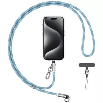 USAMS SJ746 30W USB-C na Lightning polnilni kabel z vrvico za telefon 1,2 m moder