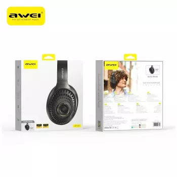 AWEI AT30 Bluetooth 6.0 brezžične slušalke, črne