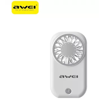 AWEI F57 ročni ventilator, bel