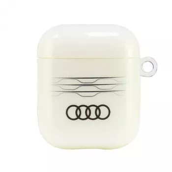 Audi IML Geometric Pattern ovitek za AirPods 1/2 bel AU-IMLAP-A6/D3-WE