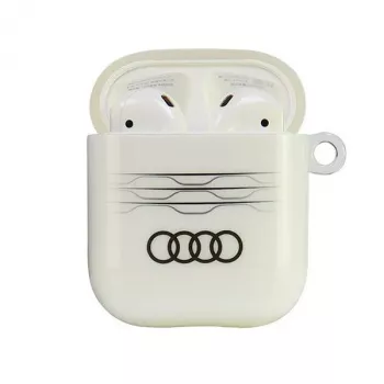 Audi IML Geometric Pattern ovitek za AirPods 1/2 bel AU-IMLAP-A6/D3-WE