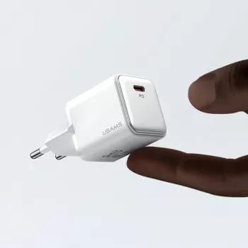 USAMS X-ron Series 30W USB-C PD stenski polnilnik - vijoličen (US-CC186)