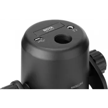 BOYA BY-PM700 USB kondenzatorski mikrofon s 4 smernimi vzorci, brez zakasnitve pri spremljanju, vgrajeno stojalo