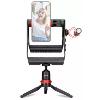 BOYA BY-VG380 komplet za video s pametnim telefonom z mikrofonom BY-MM1 Pro, LED lučjo in mini stojalom