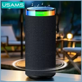 USAMS YX018 prenosni Bluetooth 5.4 zvočnik črn