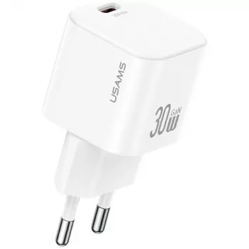 USAMS JO Series CC262 30W GaN napajalnik USB-C s kablom USB-C 1m - bel