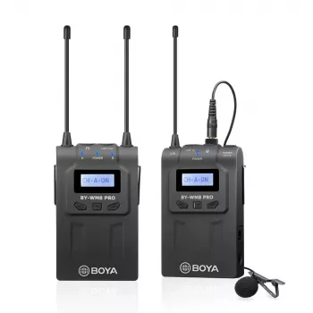 BOYA BY-WM8 Pro-K1 UHF dvokanalni brezžični sistem lavalier mikrofonov