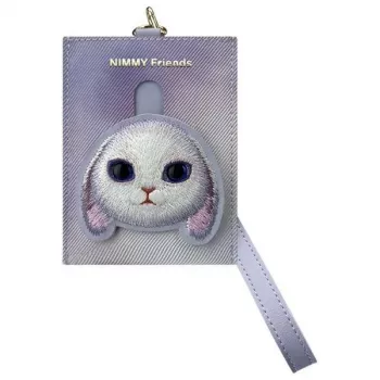 Nimmy Big Eyed Pet 2.0 Rabbit držalo za kartice listnica, vijolična