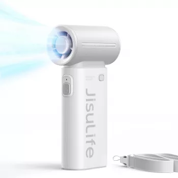 JISULIFE ročni ventilator Life9 3600mAh prenosni USB ventilator z powerbank – siv